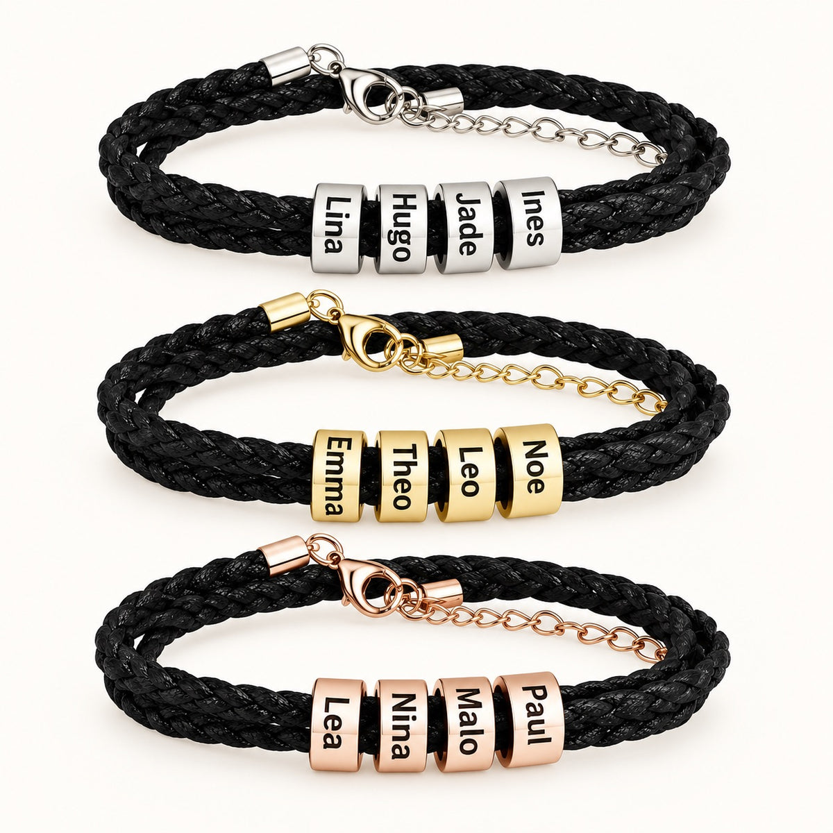 Bracelets Famille Prénoms à personnaliser
