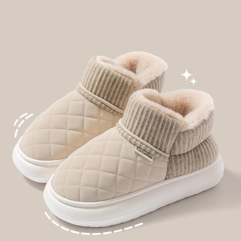 Chaussures chaudes matelassées en coton - Confort ultime pour l’hiver