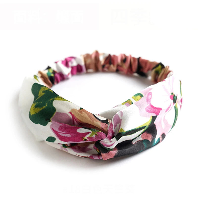 Bandeau Twist Riviera – Bohème Chic Imprimé Femme