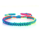 Bracelet Tressé Rainbow Nœuds Homme Femme Amitié Voyages Fêtes