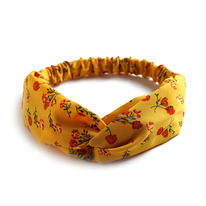 Bandeau Twist Riviera – Bohème Chic Imprimé Femme