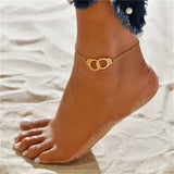 Bracelets Cheville Anklets Sweet Chainette Doré Argenté - bracelet cheville GoHappy