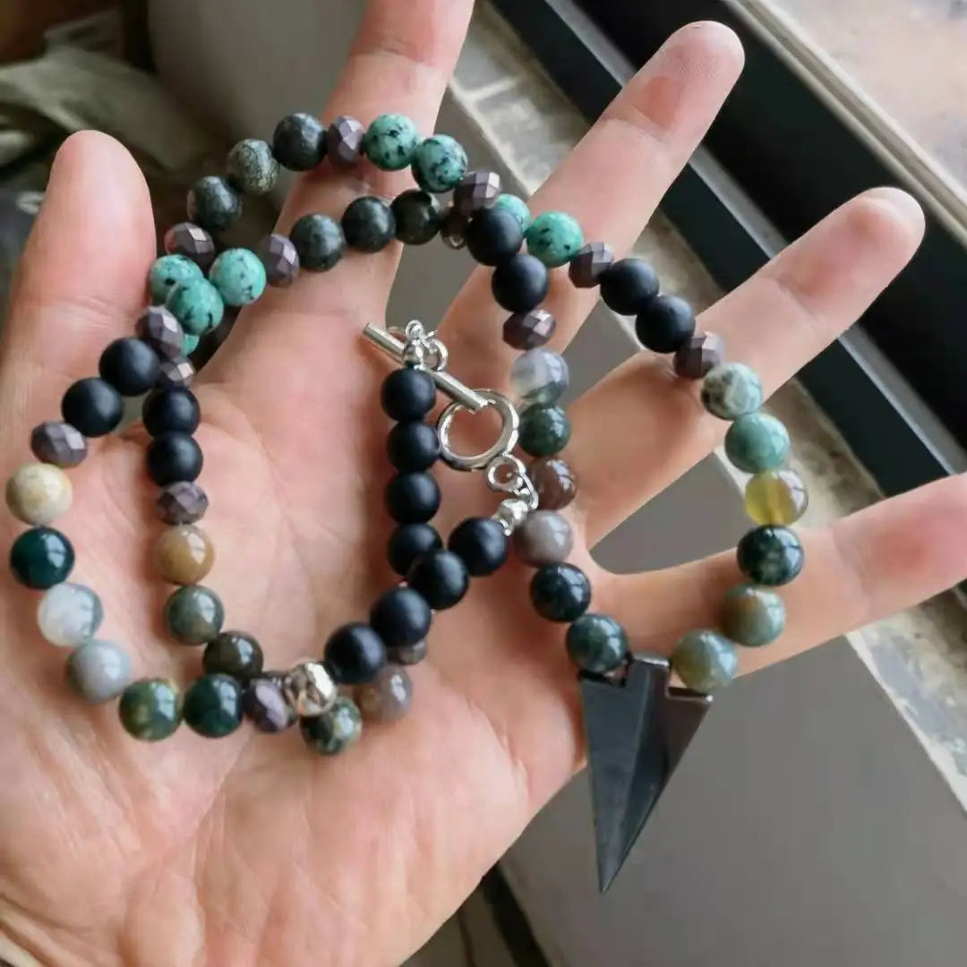 Collier perlé homme look détendu – Essaouira