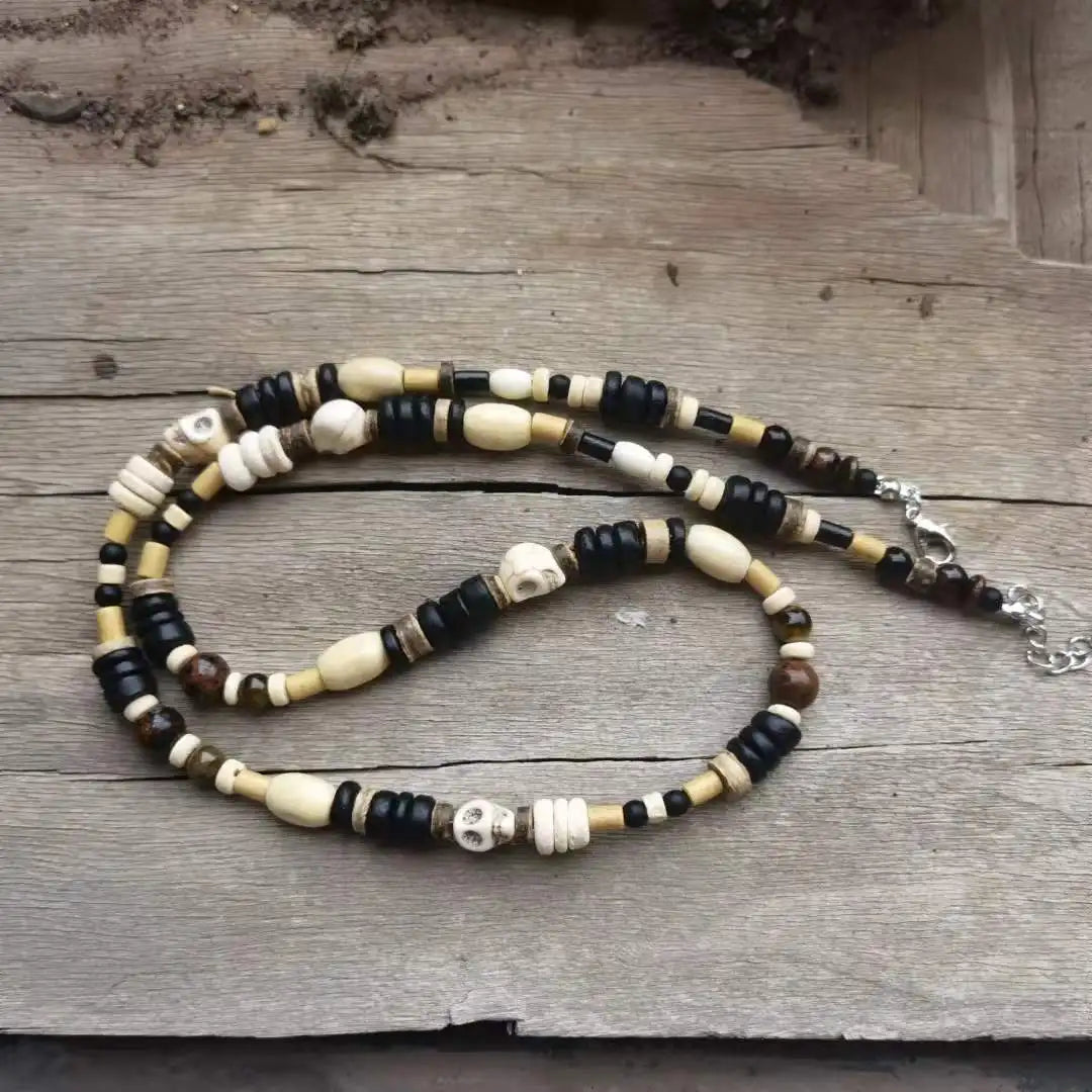 Collier perles ethniques homme solaire – Moorea