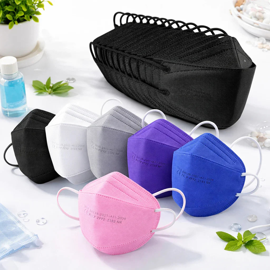 Masques Poisson 3D FFP2 KN95 Certifiés CE Protection Respiratoire - Masque FFP2 GoHappy