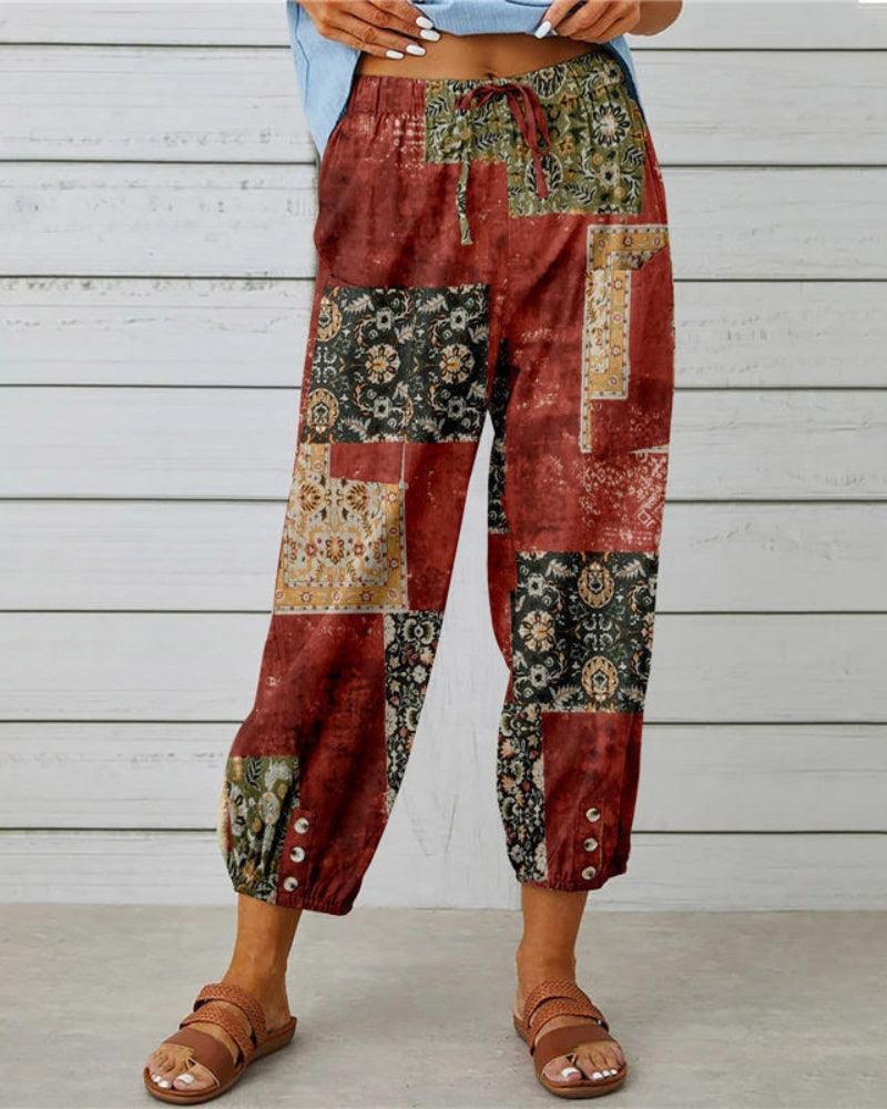Pantalon Large Sarouel coloré RELAX