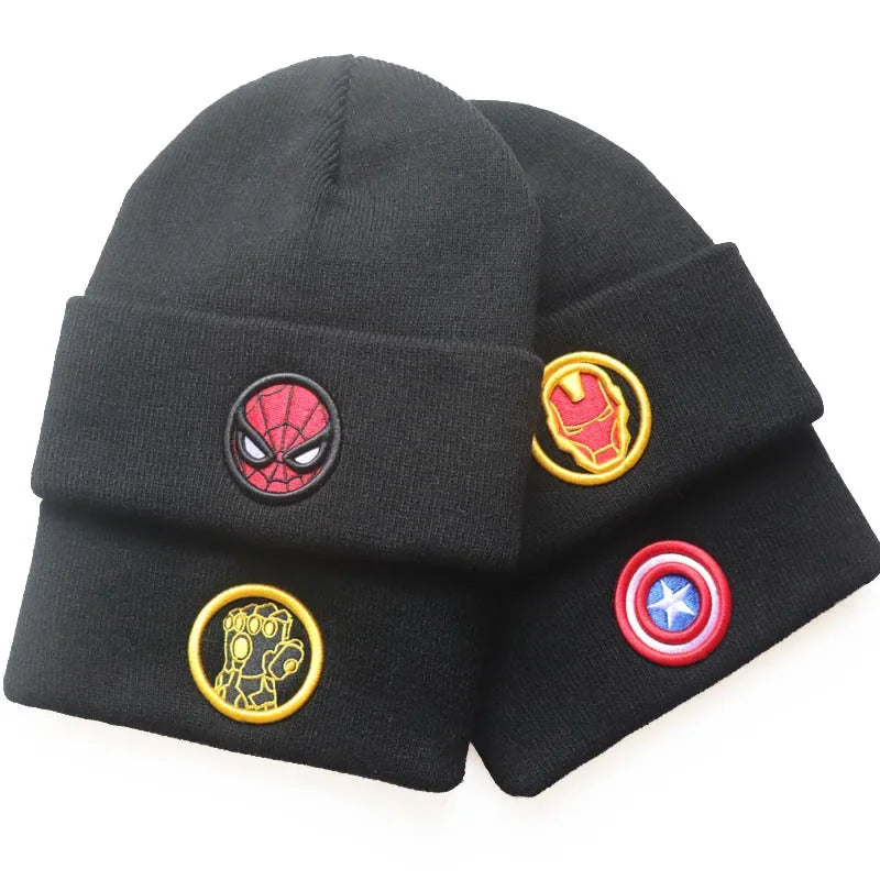 Bonnet Marvel brodé - Spider-Man, Iron Man, Thanos, Captain America...