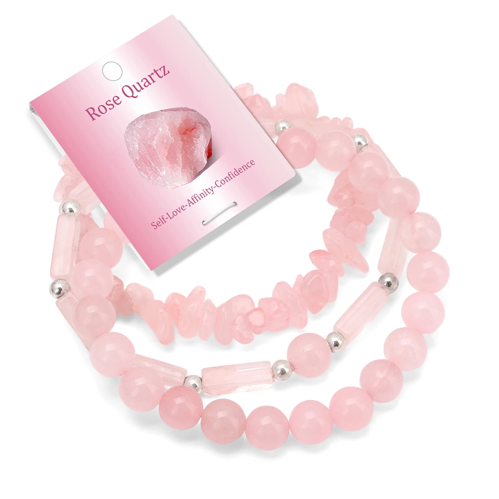 Bracelets Pierres Naturelles Empilables Set 3-5 Bohème 19cm