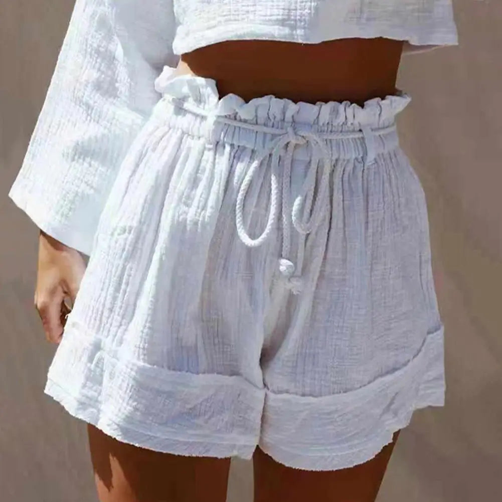 Short Ample en Coton Lin