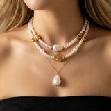 Colliers style bohème multirangs œil et croix