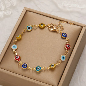 Bracelet Mauvais Œil Protection Porte-Bonheur Perles Bohème Femme - bracelet femme GoHappy