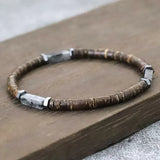 Coconut Coast bracelet homme perles coco et pierres naturelles - GoHappy