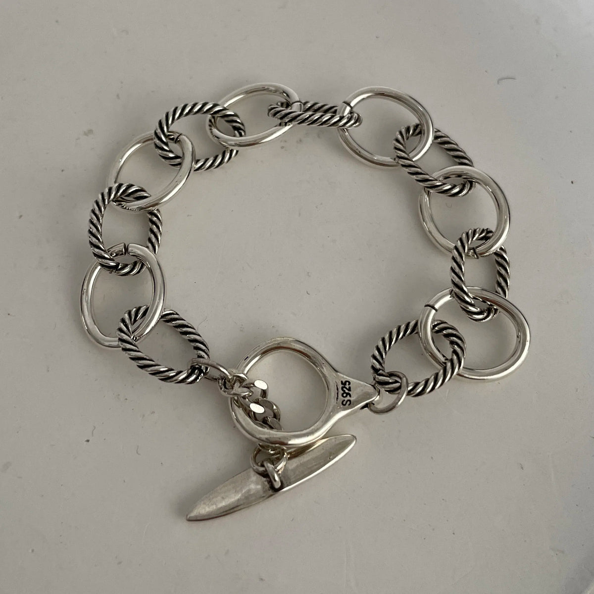 Bracelet femme Liens Bohèmes Anneaux Alternés argent 925 style rétro GoHappy France