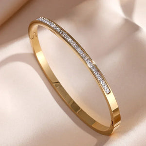 Riviera Glow bracelets joncs femme zircon empilables - bracelet femme GoHappy