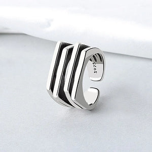 Bague femme Atelier Reflets Lignes Graphiques bijou fantaisie GoHappy France
