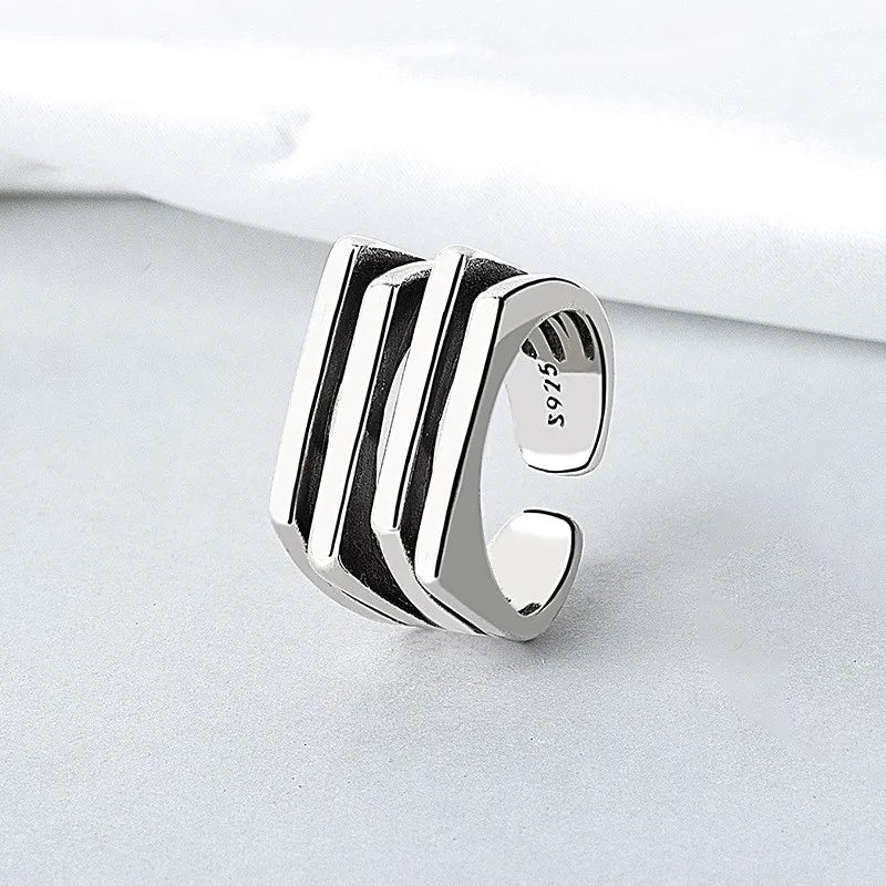 Bague femme Atelier Reflets Lignes Graphiques bijou fantaisie GoHappy France