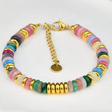 Good Vibes bracelet femme pierres naturelles colorées