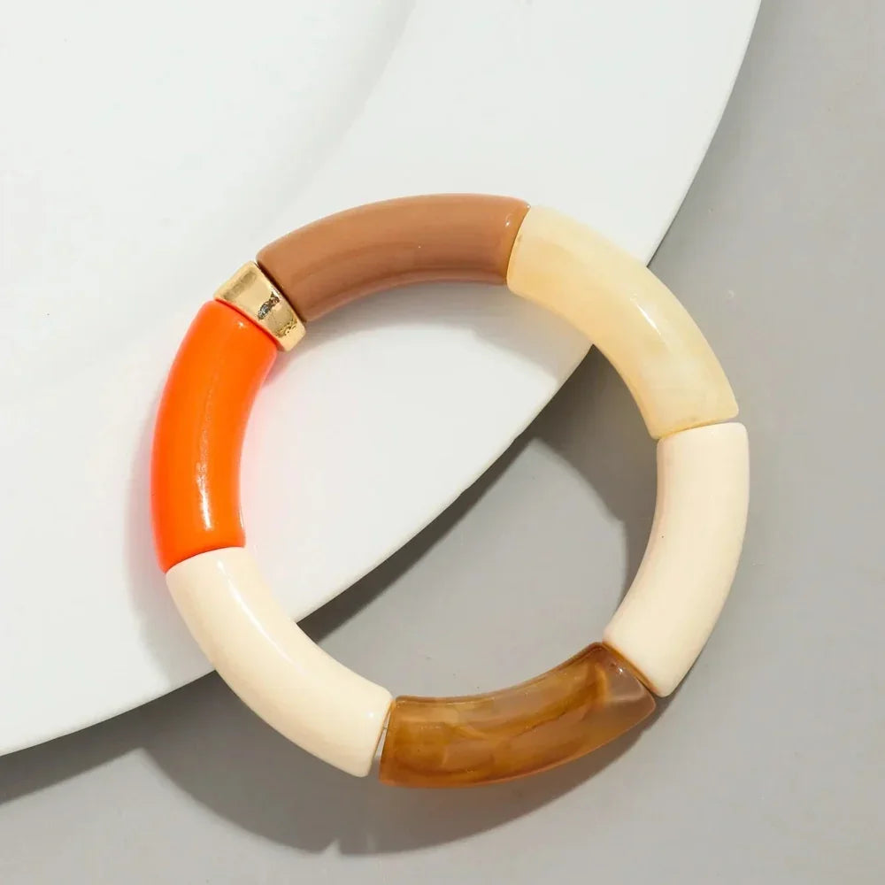 Bracelets acryliques bohème femme – 28 modèles colorés à mixer - Bijou Bracelet GoHappy