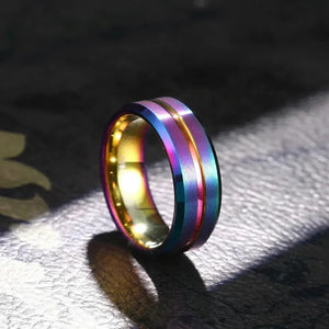 Bagues Iron Soul Homme Anneau Large Multicolore Collection - bague homme GoHappy