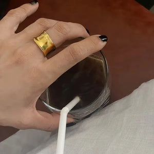 Bague femme Atelier Reflets Manchette Dorée bijou fantaisie GoHappy France