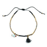 Bracelet femme boho perles Miyuki pompon coloré - bracelet perles GoHappy