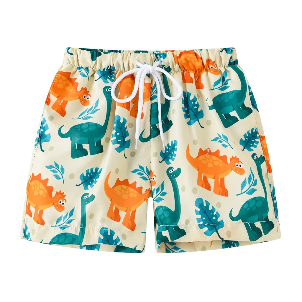 Short Bain Enfant Garçon Imprimé Coloré Plage Été 2 à 8 Ans - boxer de bain GoHappy