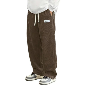 Pantalon Urban Cord Homme Velours Côtelé Coupe Large - pantalons homme GoHappy