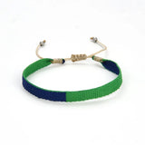 Bracelet Tissé Main Colombie Motifs Ethniques Bohème Amitié - bracelets tissés GoHappy