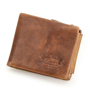 Marius portefeuille homme cuir de vachette, coloris Brun Héritage, fermé