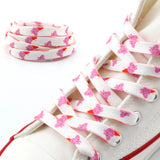 Lacets plats fun motifs cartoon sneakers originales