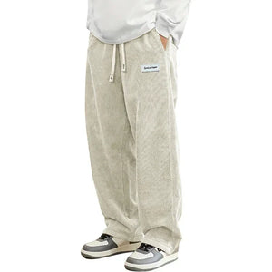 Pantalon Urban Cord Homme Velours Côtelé Coupe Large - pantalons homme GoHappy