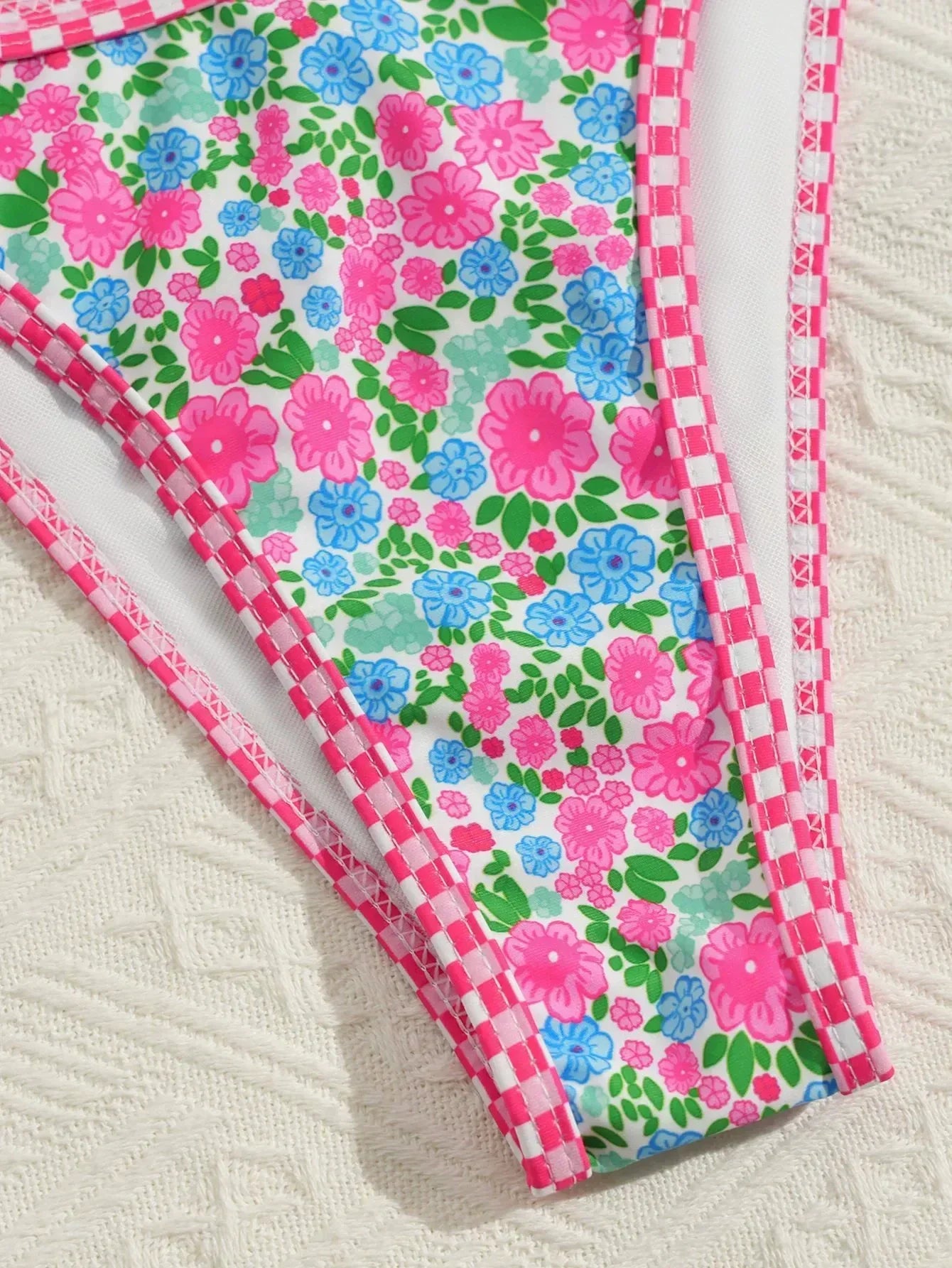 Bikini Fruity Love Triangle Double Bretelles String Imprimé Femme - maillot de bain bikini GoHappy