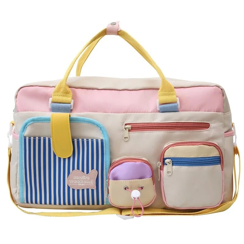 Sac Week-End Coloré Femme Sport Yoga Voyage Léger