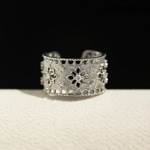 Bague femme Atelier Reflets Dentelle Fleurie bijou fantaisie GoHappy France