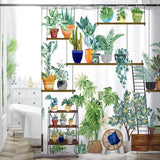 Rideau Douche Inspirant Nature Plantes 26 Designs Multi-Tailles