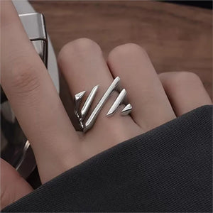 Bague femme Atelier Reflets Lignes Obliques bijou fantaisie GoHappy France