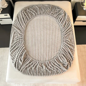 Drap-Housse Hiver Flanelle Épaisse Velours Doux - drap-housse GoHappy
