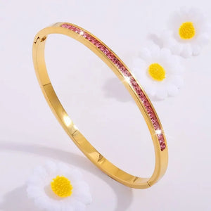 Riviera Glow bracelets joncs femme zircon empilables - bracelet femme GoHappy
