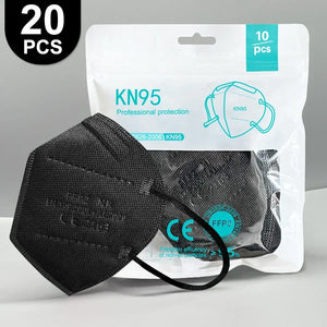 Masques FFP2 KN95 Certifiés CE 5 Couches Colorés Lot 20 Adulte - Masque FFP2 GoHappy