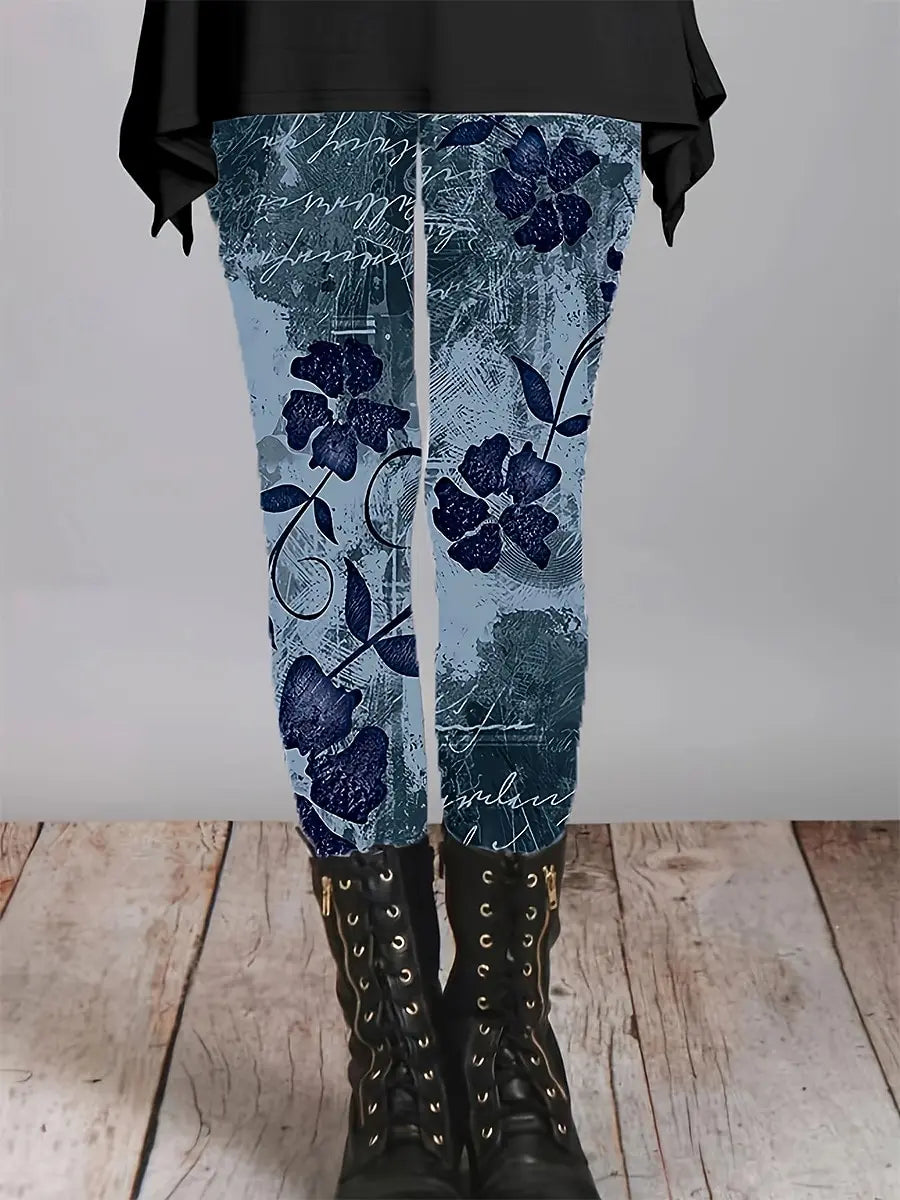 Floral Spirit leggings femme extensible automne hiver