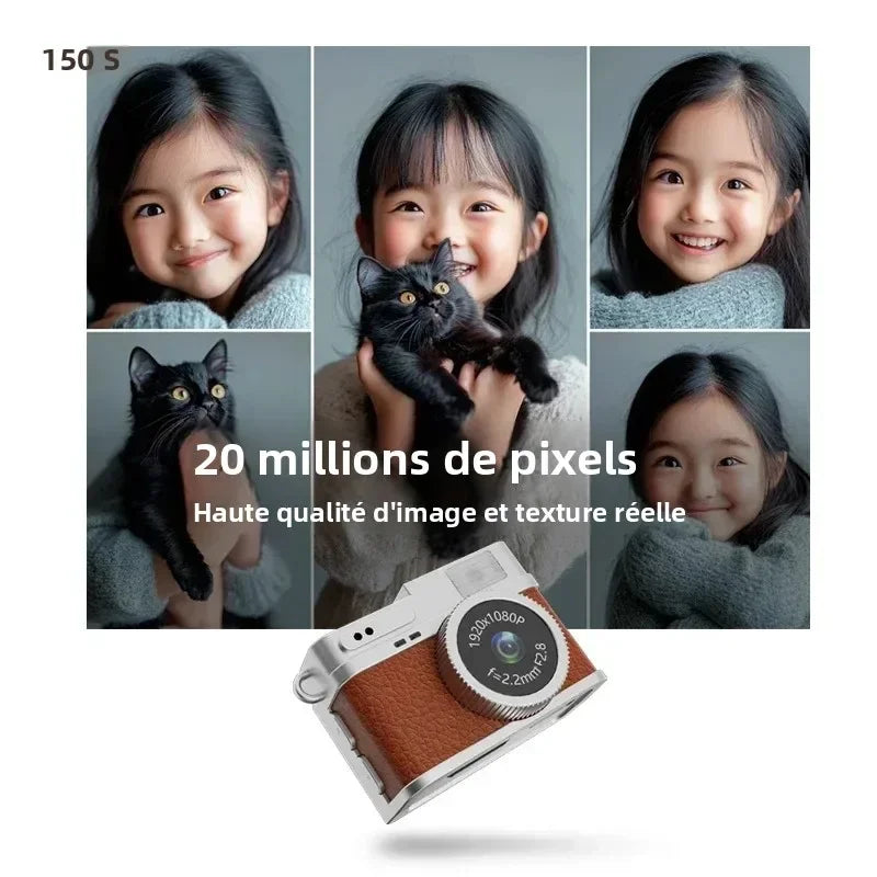 Caméra Pocket Rétro Mini Appareil Photo Porte-Clé Bijou 1080P - mini appareil photo GoHappy