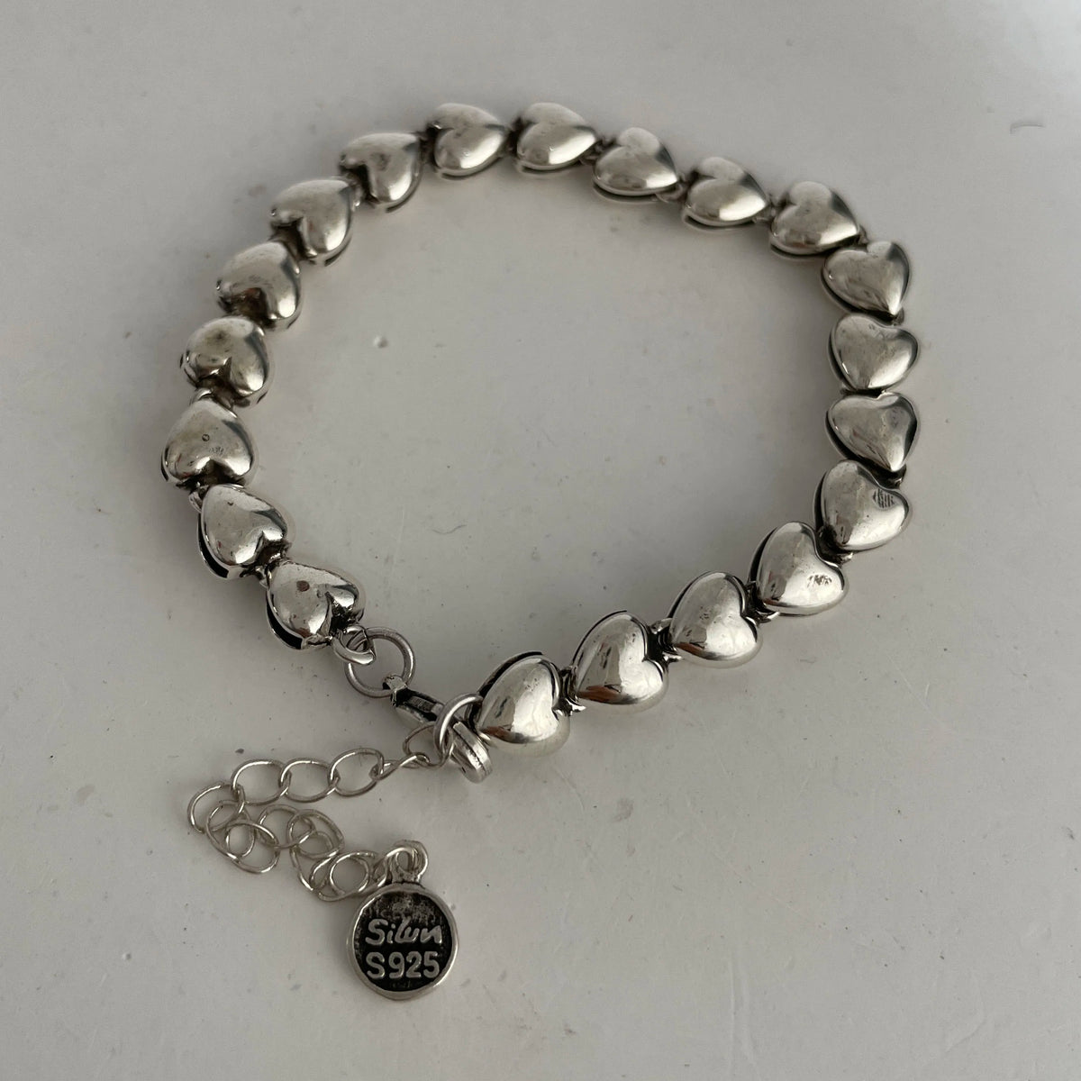 Bracelet femme Liens Bohèmes Ronde de Cœurs argent 925 style rétro GoHappy France