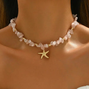Ocean Charm collier femme coquillage bohème chic - collier GoHappy