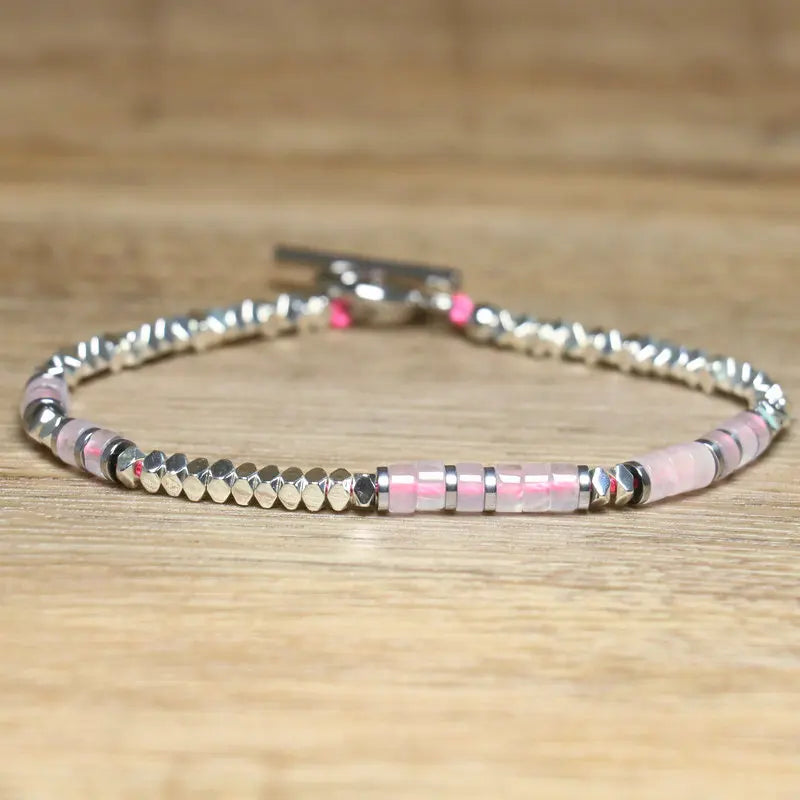 Bracelet Minimaliste Pierre Picasso & Acier Inoxydable – Fermoir OT