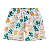 Short Bain Enfant Garçon Imprimé Coloré Plage Été 2 à 8 Ans - boxer de bain GoHappy