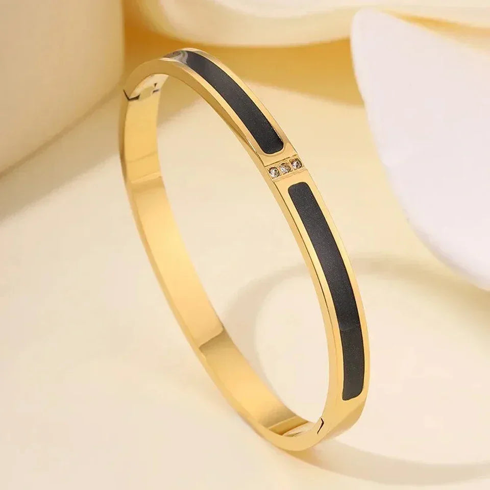 Riviera Glow bracelets joncs femme zircon empilables - bracelet femme GoHappy