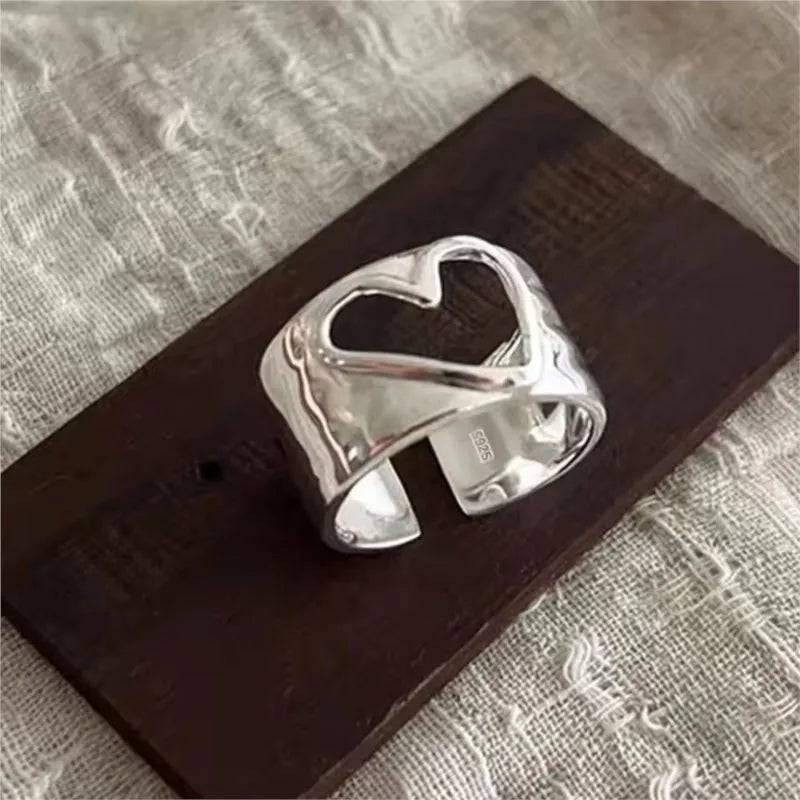 Bague femme Atelier Reflets Cœur Ajouré bijou fantaisie GoHappy France