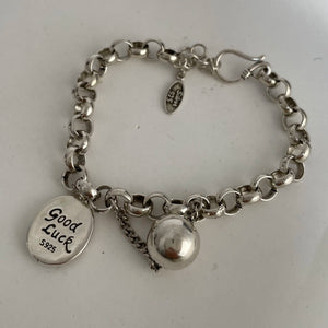 Bracelet femme Liens Bohèmes Charme Gravé argent 925 style rétro GoHappy France
