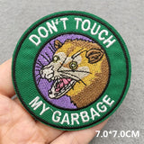 Patchs Brodés Chats Thermocollants Écussons Cartoon Vêtements Sacs