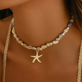 Ocean Charm collier femme coquillage bohème chic - collier GoHappy